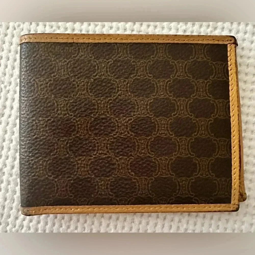 Celine Macadam Bi-Fold Wallet With Snappy Change Pocket